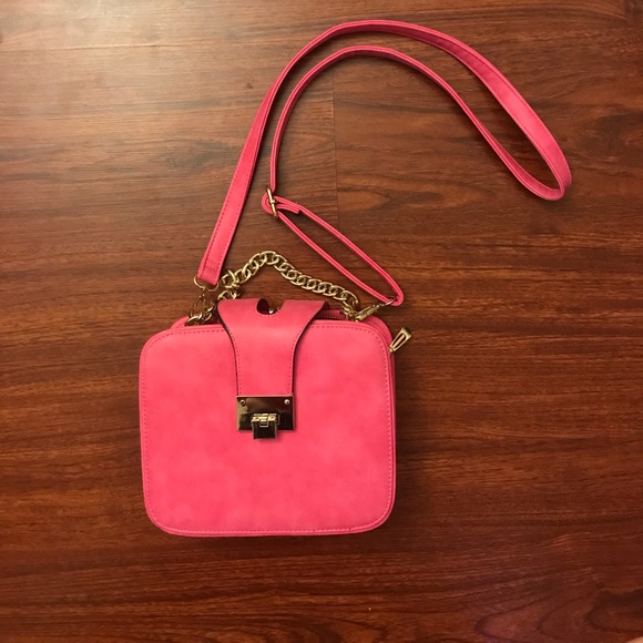 Pink suede bag - Picture 1 of 1